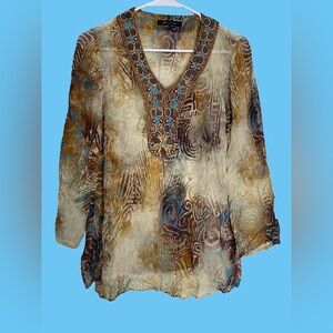 Beaded Boho Top